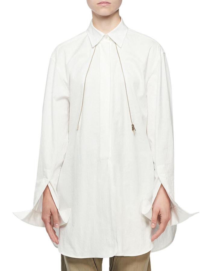 Convertible Oversized To Fitted Blouse