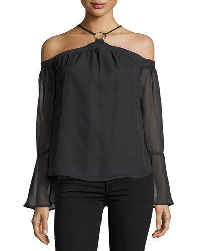 O-ring Halter-neck Blouse