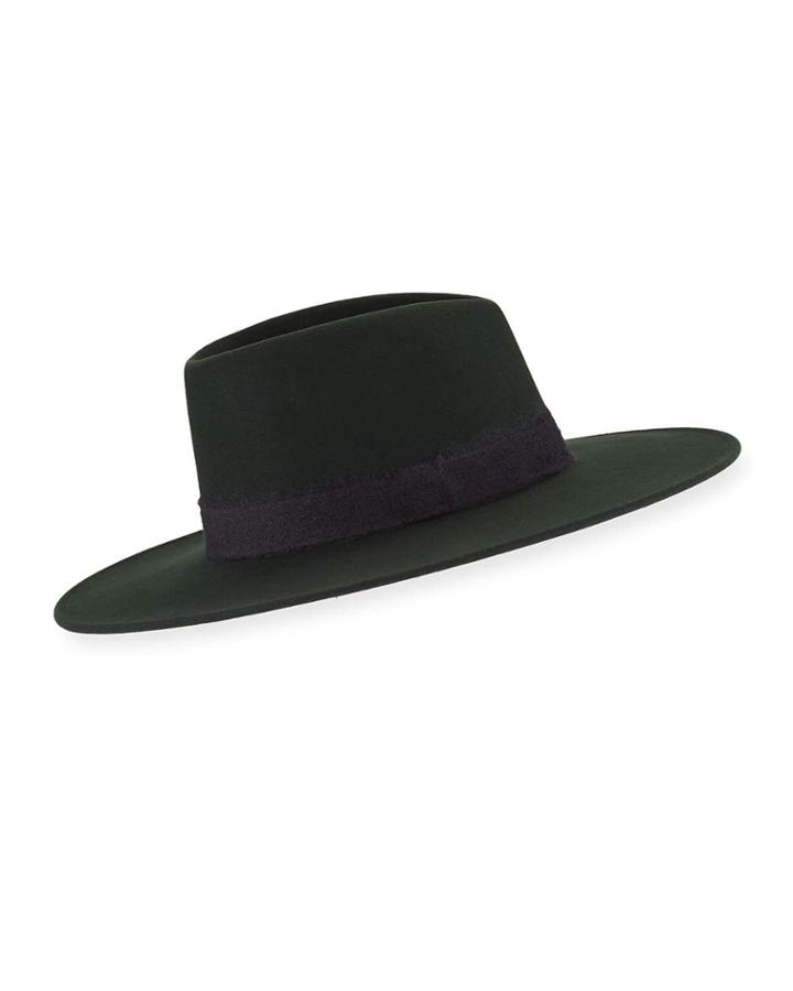 Harlowe Wool Fedora W/ Mohair Blend Band
