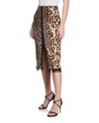 Leopard-print Sequined
