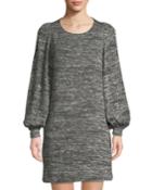 Full-sleeve Space-dye Knit Dress