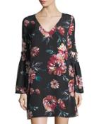 Floral Bell-sleeve