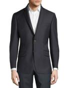 Single-breasted Wool Sport Coat, Navy