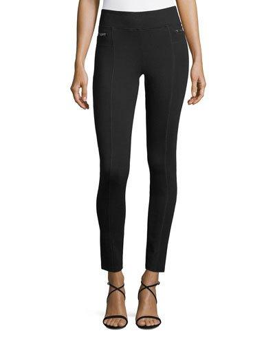 Wide-waistband Zip-side