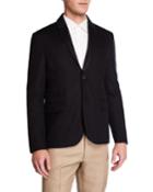 Men's Sheepskin Leather Cashmere Jacket