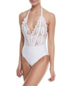 Lace Halter One-piece