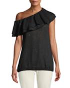 One-shoulder Sequined
