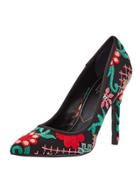 Palma High Embroidered Pump
