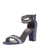 Chaingang Frayed Denim Ankle-wrap