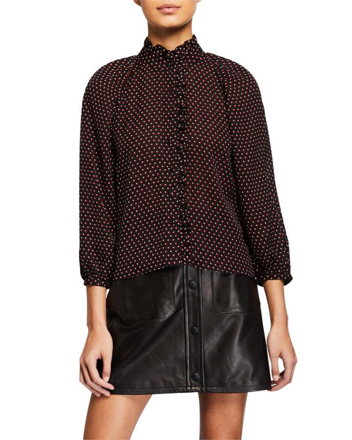Grace Dotted-silk