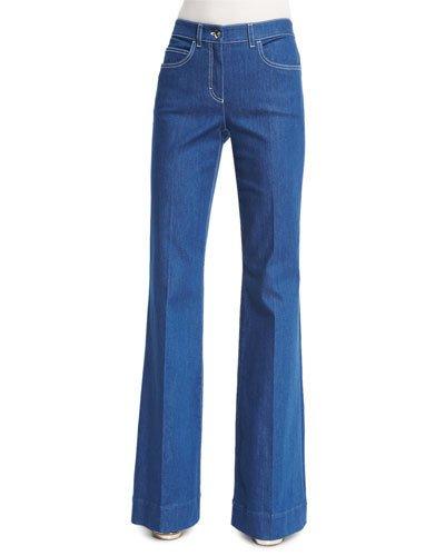 Mid-rise Flare-leg Jeans,