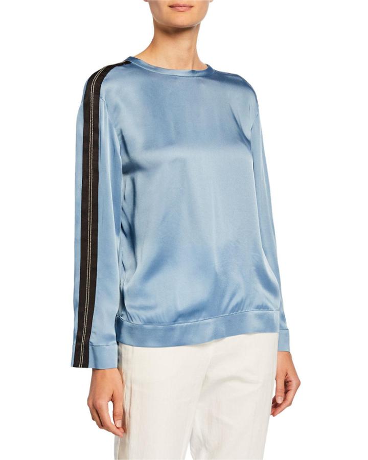 Long Sleeve Blouse W/ Beaded