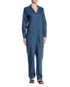 Blaise Long-sleeve Cotton Jumpsuit,