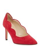 Adima Scalloped Suede