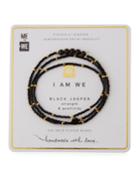 Rafiki Wrap Bracelet, Black Jasper