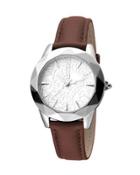 35mm Rock Sangallo Leather Watch, Brown
