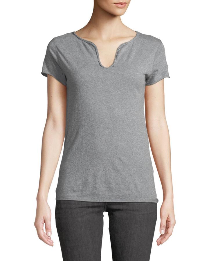 Tunisen Glitter Love Henley Tee