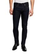 Men's Straight-fit Dark-wash Jeans