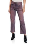 Maya High-rise Ankle Straight-leg Jeans