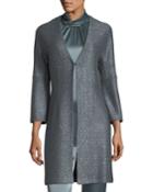 V-neck Sequin Column Jacket