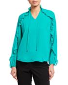 Tie-neck Ruffle