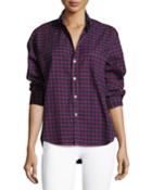 Eileen Check Button-front Cotton