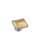 Carved Two-tone Square Scene Ring,