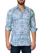 Shaped-fit Luxor Desigual Sport Shirt, Blue-green