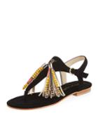 Samba Suede Tassel Thong