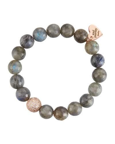 Labradorite Beaded Stretch Bracelet