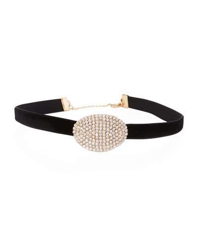 Oval Crystal Pav&eacute; Choker