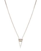 14k Diamond Triangle Pendant Necklace