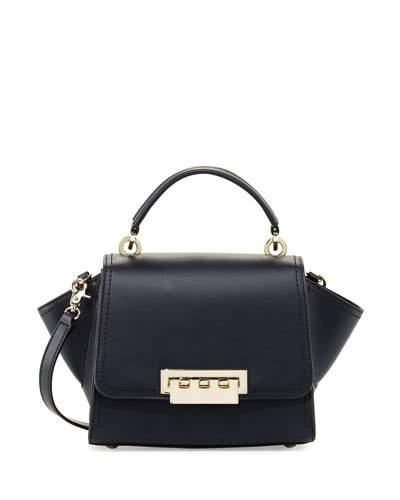 Eartha Leather Wing-side Crossbody Bag,