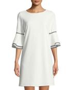 3/4 Bell-sleeve Bow-back