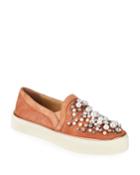Decor Suede Embellished Slip-on