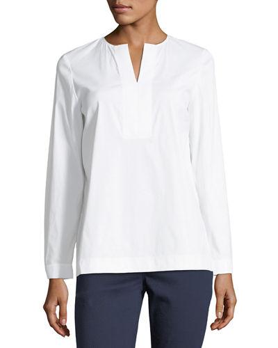 Payton Grosgrain-trim Blouse
