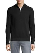 Men's Mock-neck Elbow-patch