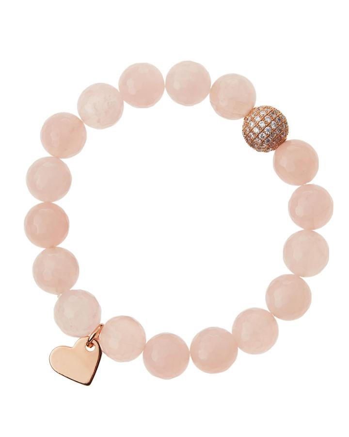 Soul Journey Rose Quartz Beaded Stretch Bracelet, Women's