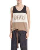 Ideals Scoop-neck Sleeveless Cashmere Tank