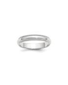 14k White Gold Milgrain Comfort-fit Wedding Band Ring,