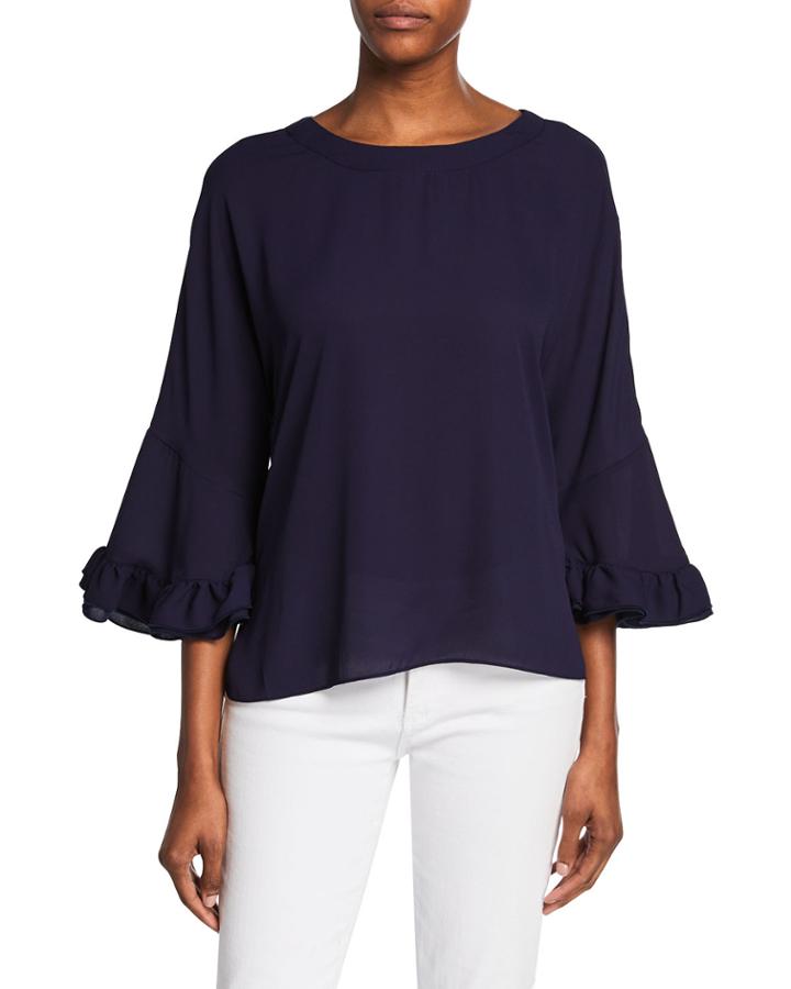 Semisheer Pullover Blouse