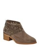 Amanta Suede Block-heel Booties