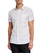 Men's Polar Bear Print Short-sleeve