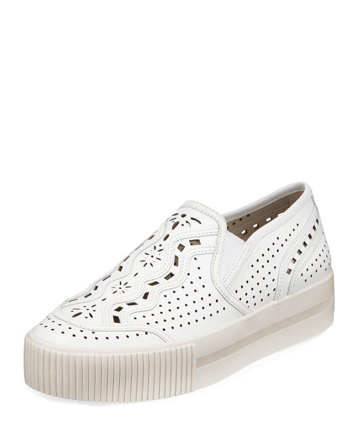 Kingston Perforated Leather Platform
