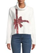 Sequin Bow Long-sleeve