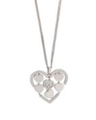 18k White Gold Happy Amore Diamond Necklace