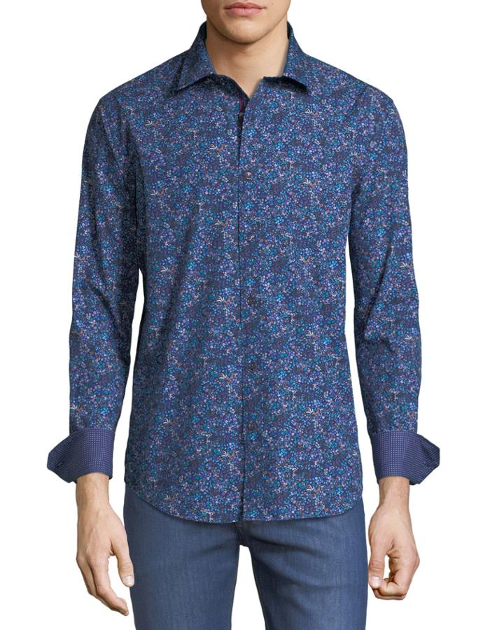 Shaped-fit Floral-static