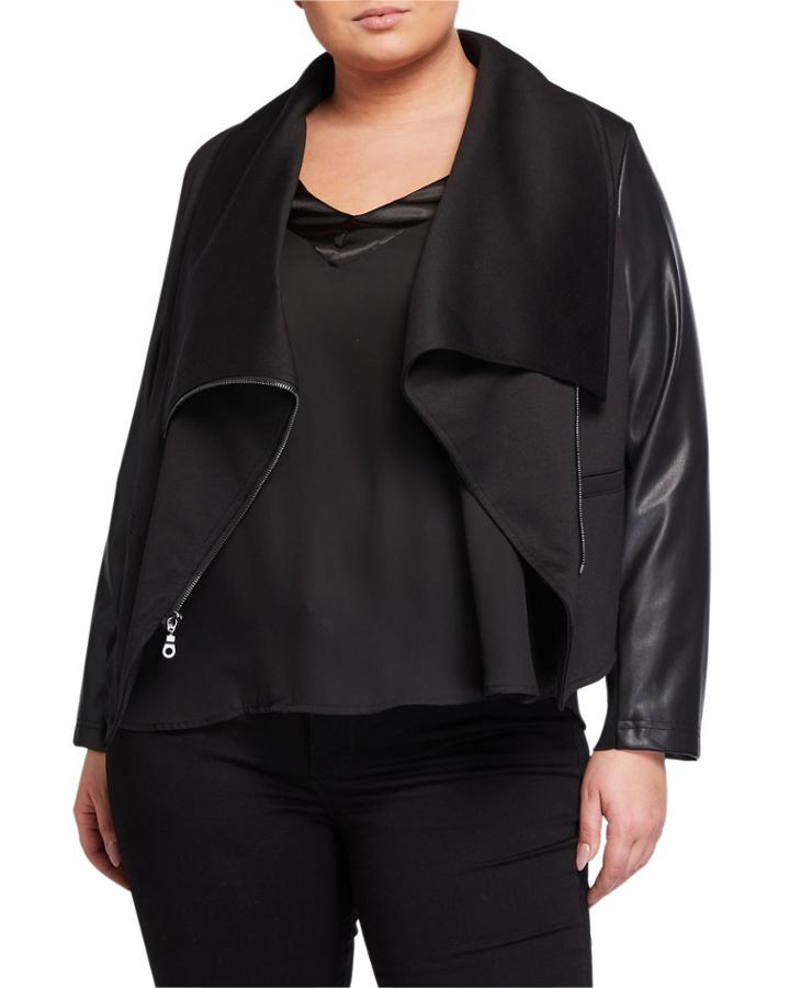Ponte Asymmetric Drape Faux