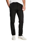 Men's Zip-detail Pintuck Trousers
