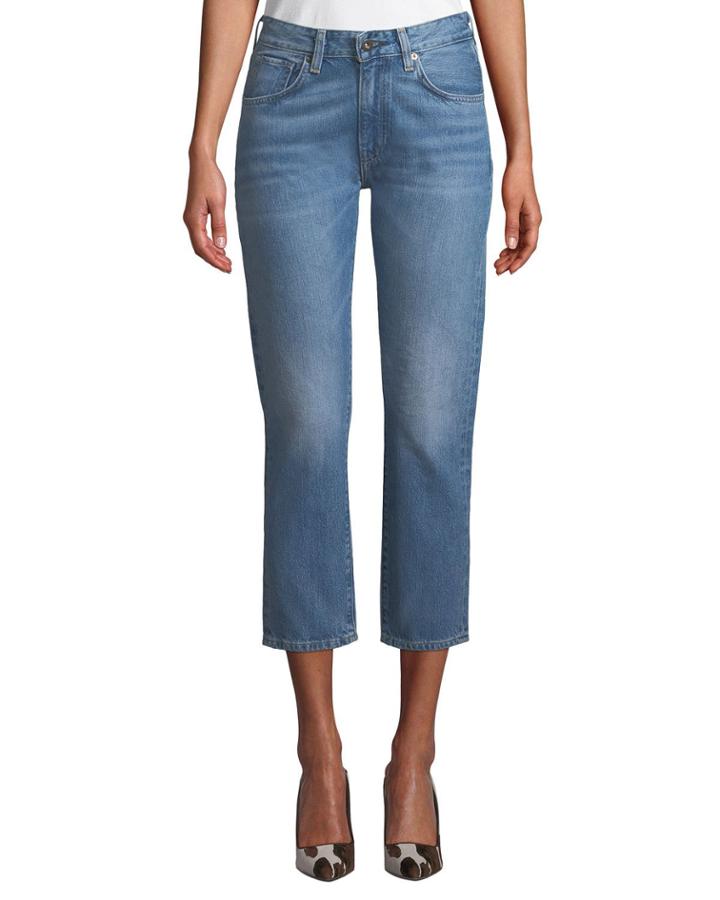 Slim Cropped Straight-leg Jeans